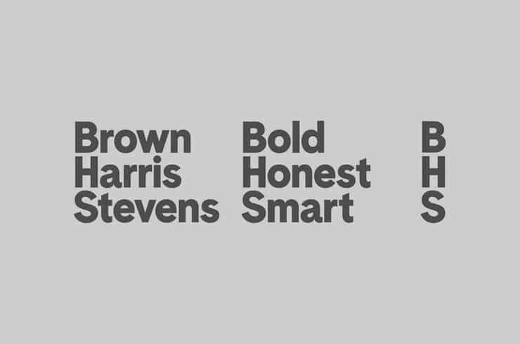 Brown Harris Stevens Branding Logo and Tagline
