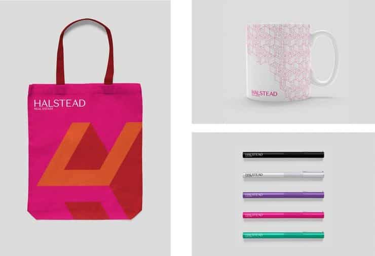 Halstead Branding Tote Bag and Other Materials