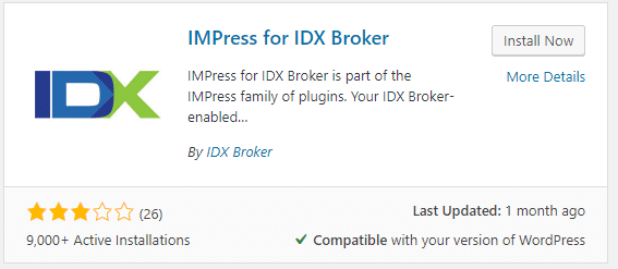IMPress for IDX Broker plugin