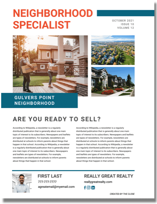 Neighborhood Expert Real Estate Flyer Template