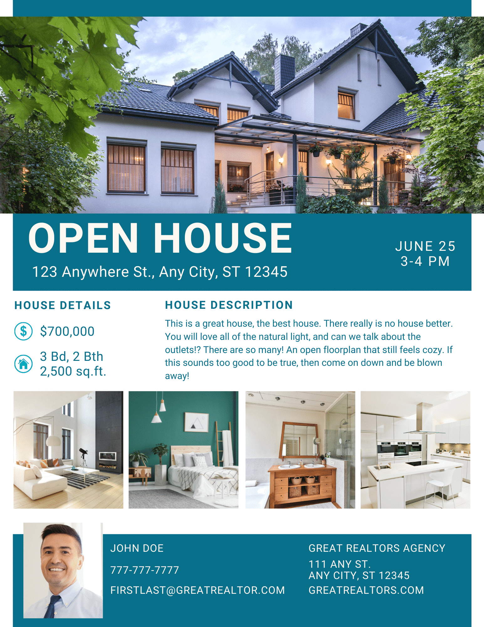 The Close Exclusive Open House Invitation Real Estate Brochure